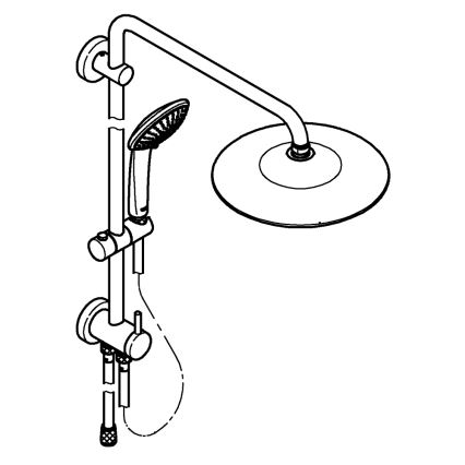 GROHE 27421002 - Sistema de duche EUPHORIA 260 cromado brilhante