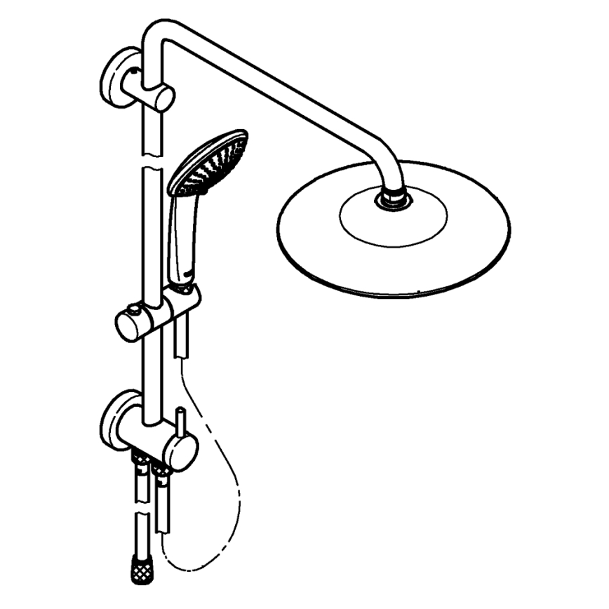 GROHE 27421002 - Sistema de duche EUPHORIA 260 cromado brilhante