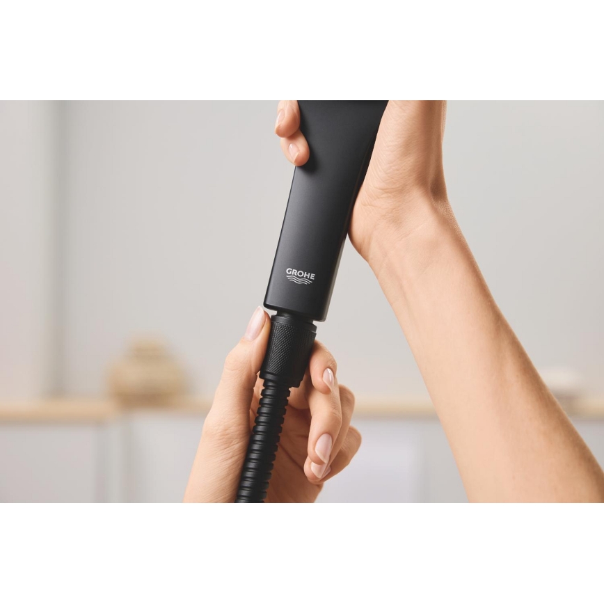 GROHE 27502KS1 - Mangueira de duche VITALIOFLEX METAL LONG-LIFE 1500 mm preta