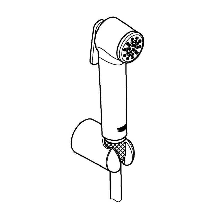 GROHE 27513A01 - Ducha para bidé TEMPESTA-F 1250 mm grafite