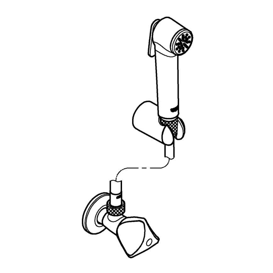 GROHE 27514001 - Ducha manual para bidé TEMPESTA-F TRIGGER SPRAY 30, 36 mm, cromado