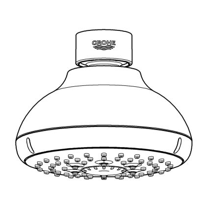 GROHE 27606001 - Cabeça de duche NEW TEMPESTA 100 100 mm cromado brilhante