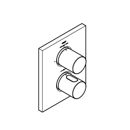 GROHE 27618000 - Tampa termostática GROHTHERM F cromado brilhante
