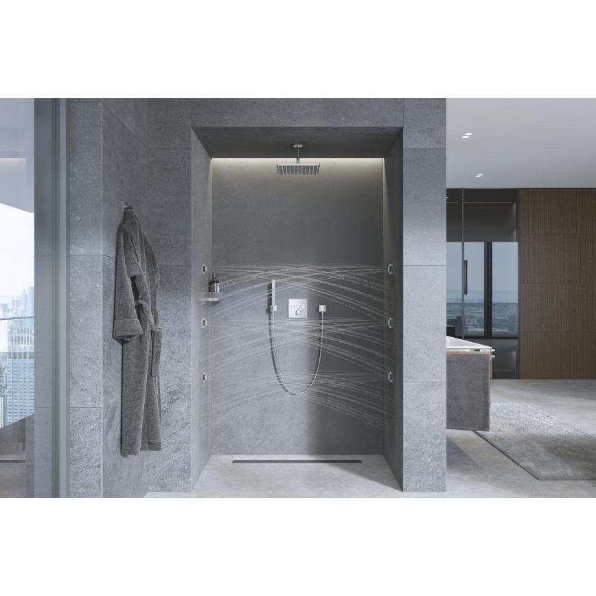 GROHE 27693000 - Suporte de parede para chuveiro EUPHORIA CUBE, cromado brilhante