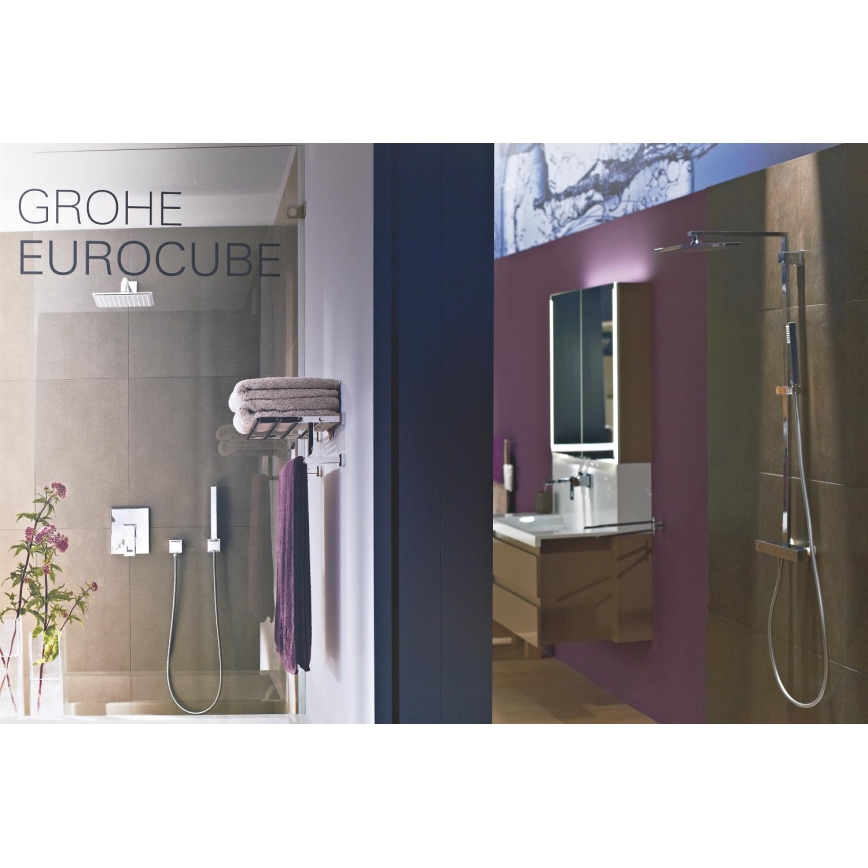 GROHE 27703000 - Conjunto de duche VITALIO START 100, jato único, 1250 mm, cromo brilhante