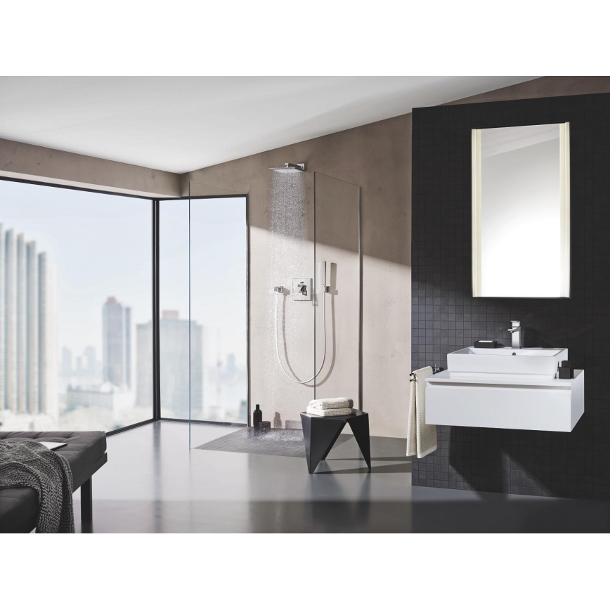 GROHE 27704000 - Cotovelo de parede EUPHORIA CUBE 12” cromado brilhante