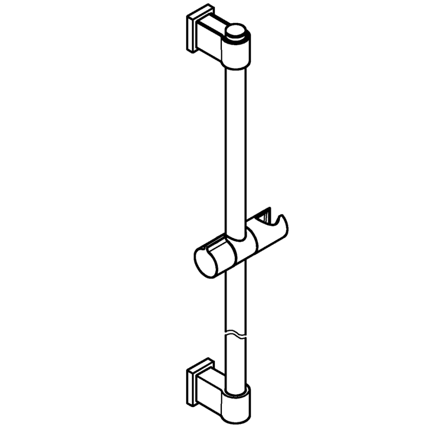 GROHE 27724001 - Barra de duche VITALIO UNIVERSAL 600 mm cromado brilhante