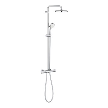 GROHE 27922001 - Conjunto de duche com misturador termostático TEMPESTA COSMOPOLITAN 210, acabamento cromado brilhante