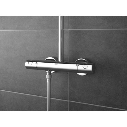 GROHE 27922001 - Conjunto de duche com misturador termostático TEMPESTA COSMOPOLITAN 210, acabamento cromado brilhante