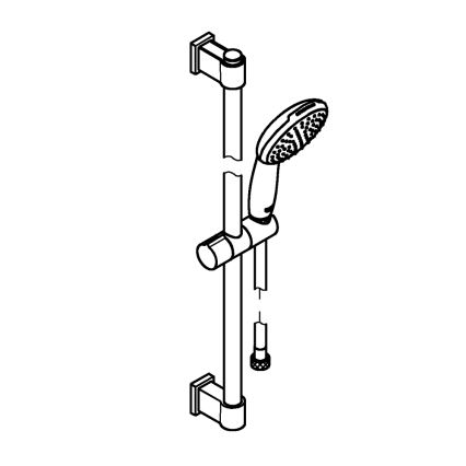 GROHE 27942001 - Conjunto de duche VITALIO START 110 600 mm cromado brilhante