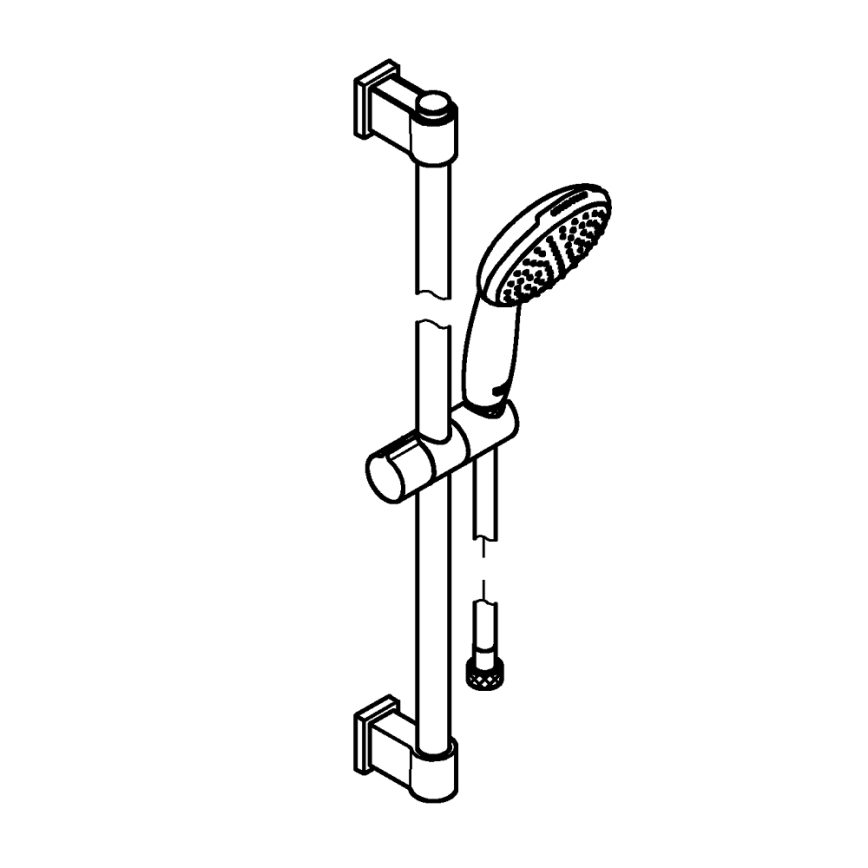 GROHE 27942001 - Conjunto de duche VITALIO START 110 600 mm cromado brilhante