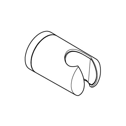 GROHE 27958001 - Suporte de parede para chuveiro VITALIO UNIVERSAL, cromado brilhante