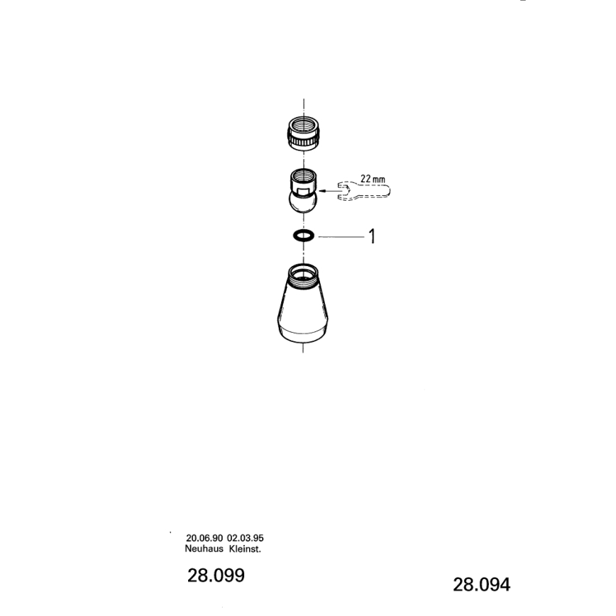 GROHE 28094000 - Cabeça de duche 50 mm, cromado brilhante