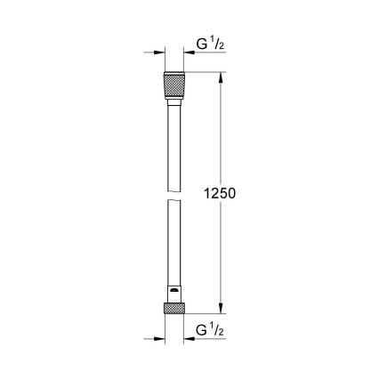 GROHE 28362DA0 - Mangueira de duche SILVERFLEX 1250 mm de cobre