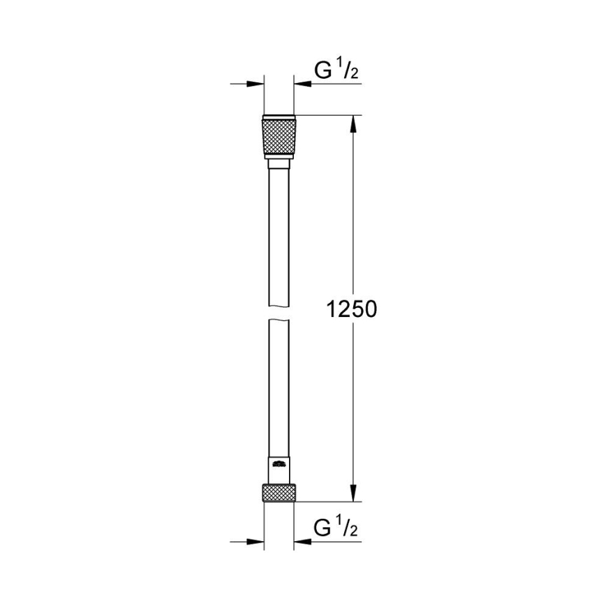 GROHE 28362DA0 - Mangueira de duche SILVERFLEX 1250 mm de cobre