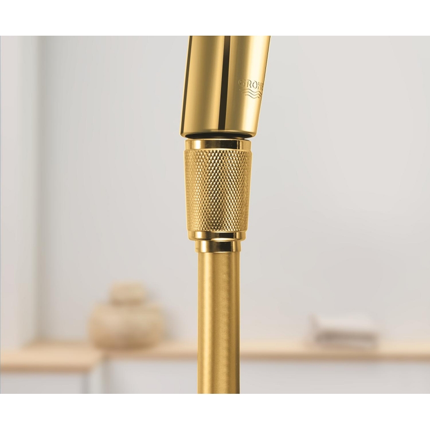 GROHE 28362GL1 - Mangueira de chuveiro SILVERFLEX 1250 mm dourada escovada