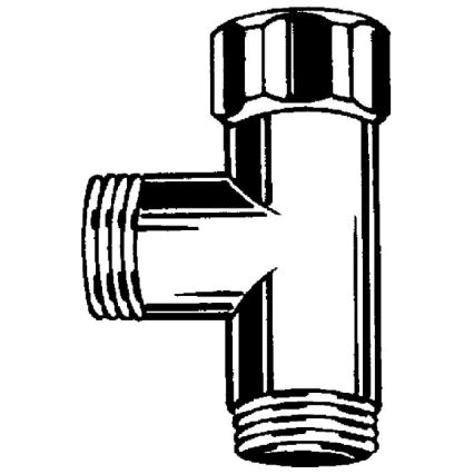 GROHE 28874000 - Tê DN 15 cromado brilhante