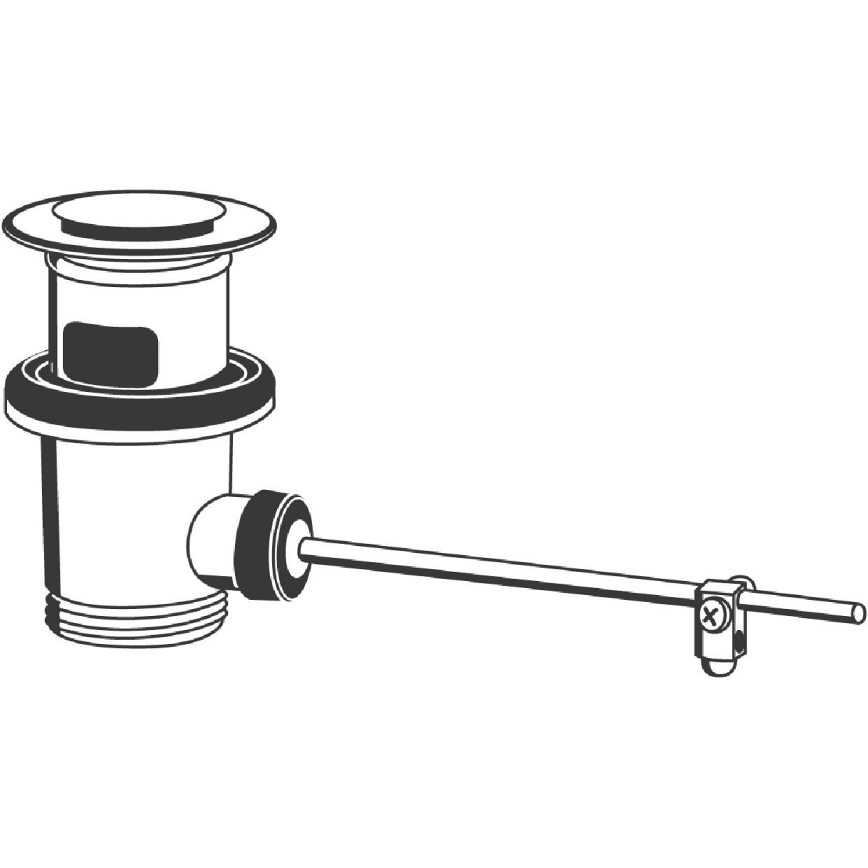 GROHE 28910000 - Conjunto de escoamento 1 14” cromado brilhante