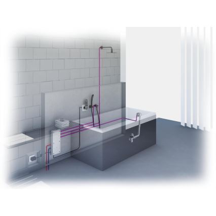 GROHE 28990000 - Conjunto de enchimento, válvula de escoamento e transbordamento para banheira TALENTOFILL cromado