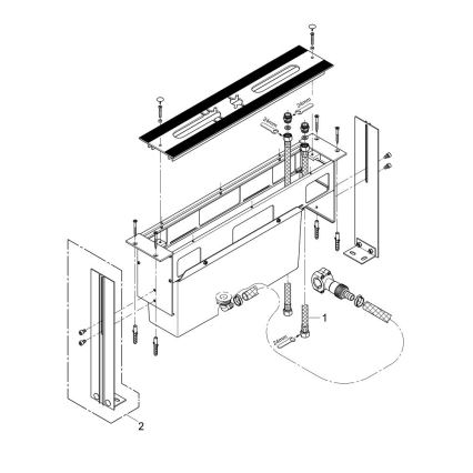 GROHE 29037000 - Corpo de instalação para misturador de banheira com furação de 45 mm, cromado brilhante