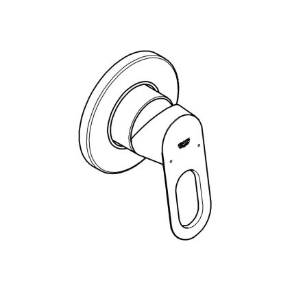 GROHE 29042000 - Misturador de duche BAULOOP cromo brilhante