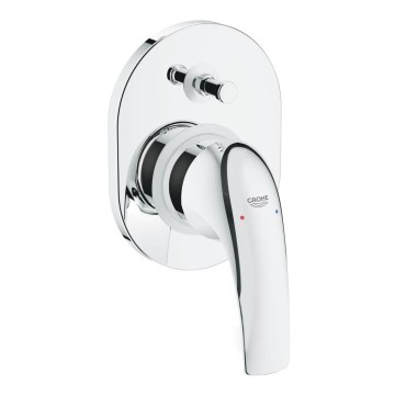 GROHE 29043000 - Misturador de banheira EUROCUBE, acabamento cromado brilhante