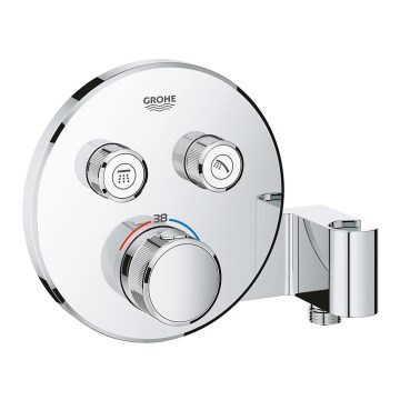 GROHE 29120000 -Misturador termostático de duche encastrado GROHTHERM SMARTCONTROL + suporte cromado