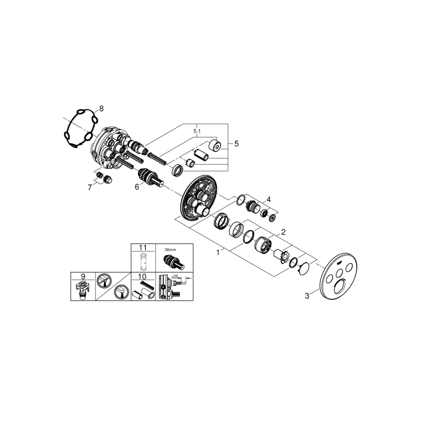 GROHE 29146000 - Misturadora SMARTCONTROL cromo polido