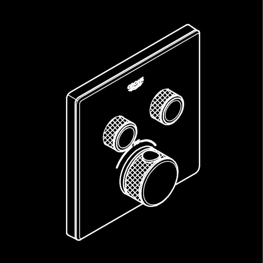 GROHE 29156LS0 - Termostato para instalação encastrada GROHTHERM SMARTCONTROL branco