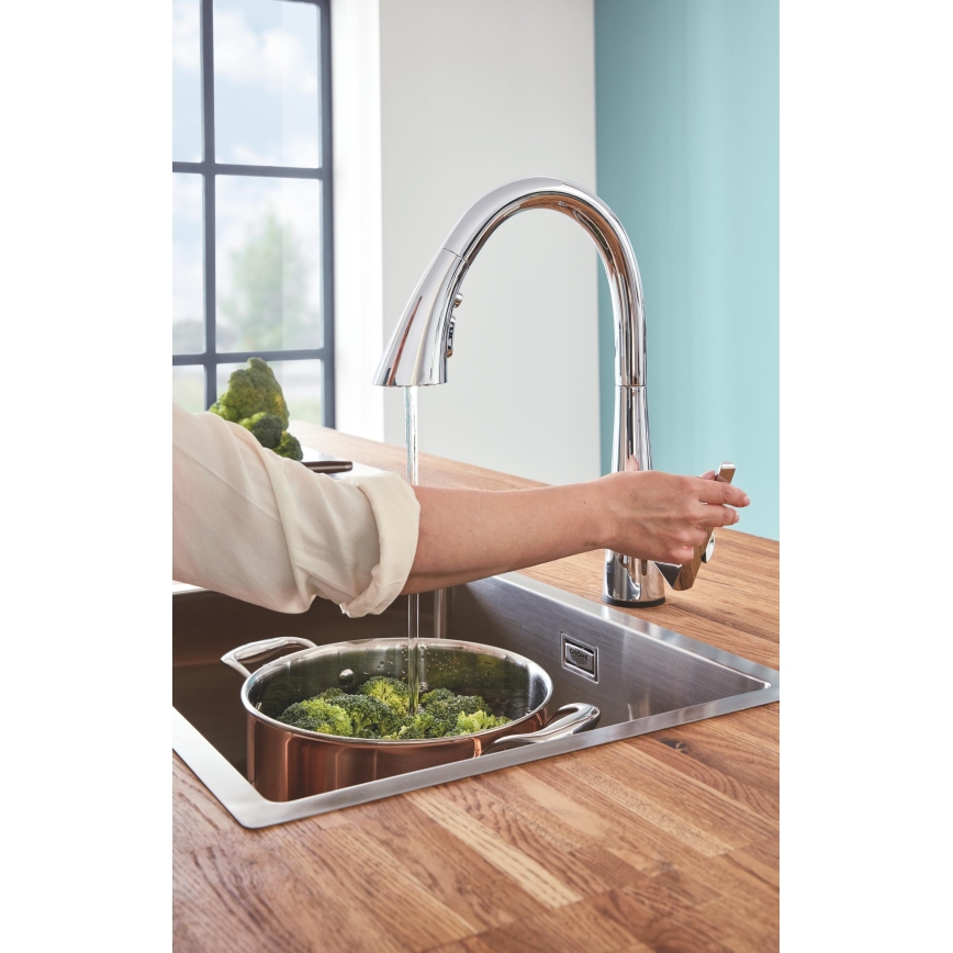 GROHE 30219002 - Torneira de cozinha electrónica ZEDRA TOUCH cromada brilhante