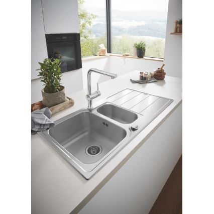 GROHE 30274000 - Misturadora de cozinha com bica em L, acabamento cromado brilhante