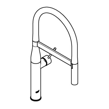 GROHE 30294A00 - Misturadora de cozinha ESSENCE grafite
