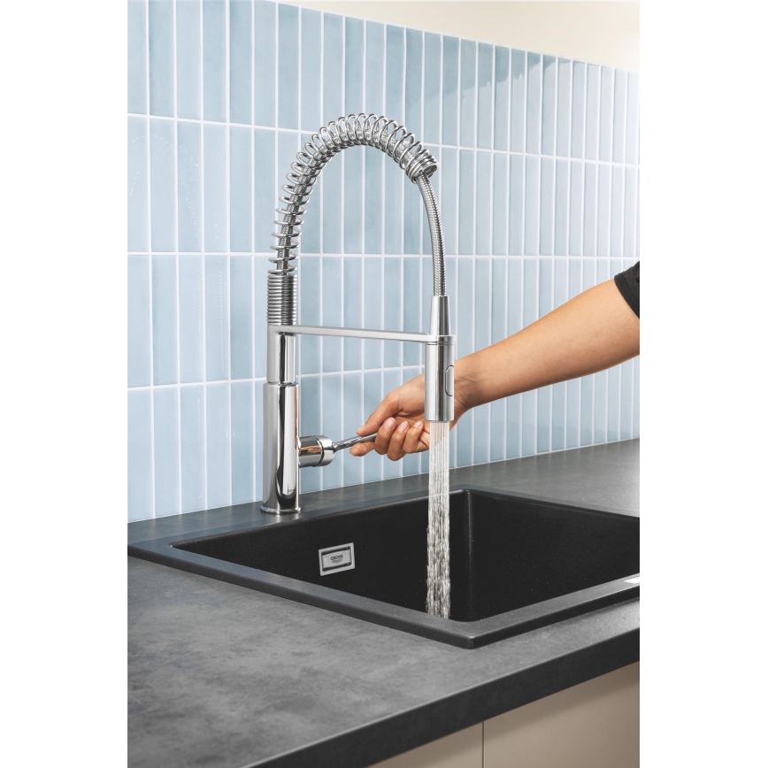 GROHE 30361000 - Misturador de cozinha GET 455 mm, cromado brilhante
