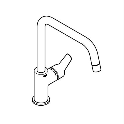GROHE 304702430 - Torneira de cozinha START 310 mm, preta