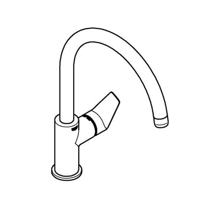 GROHE 30529001 - Misturadora de cozinha START EDGE, cromado brilhante