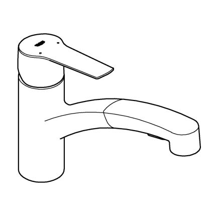 GROHE 30531001 - Misturadora de cozinha START 227 mm cromo brilhante