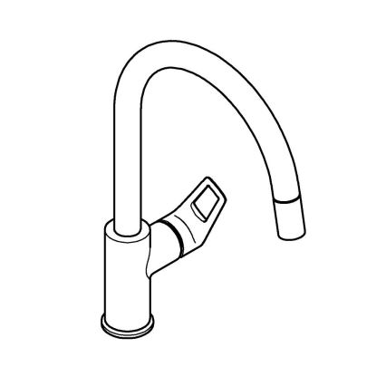 GROHE 30556000 - Torneira de cozinha START LOOP 357 mm, cromado brilhante