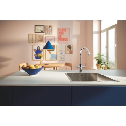 GROHE 30592000 - Misturadora para lava-loiça BLUE PURE StartCurve 411 mm cromado brilhante