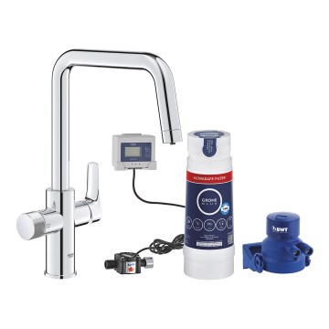 GROHE 30594000 - Torneira de cozinha BLUE PURE Start com função de filtração Ultrasafe, cromado