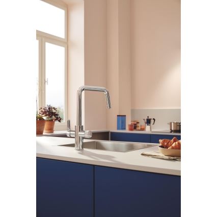 GROHE 30596000 - Misturador de cozinha BLUE PURE com sistema de filtragem, cromado brilhante