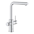 GROHE 30601000 - Misturadora de cozinha BLUE PURE A com bica extensível, acabamento cromado brilhante
