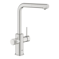 GROHE 30601DC0 - Misturadora de cozinha BLUE PURE com bica extraível, aço inoxidável