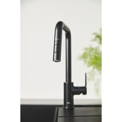 GROHE 306312430 - Torneira de cozinha QUICKFIX START 362 mm, preta