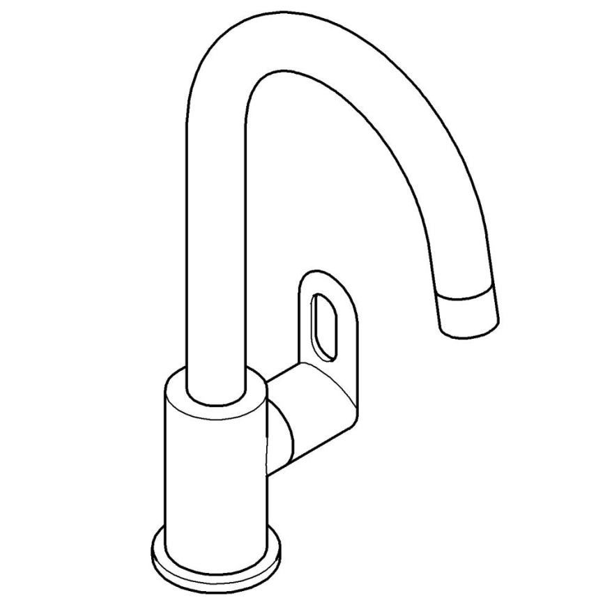 GROHE 31222000 - Torneira para cozinha BAULOOP, cromo brilhante