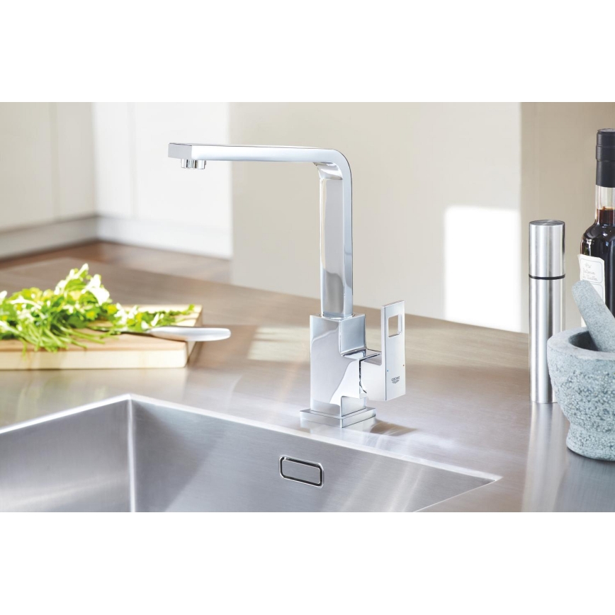 GROHE 31255000 - Misturadora de cozinha EUROCUBE, cromado brilhante