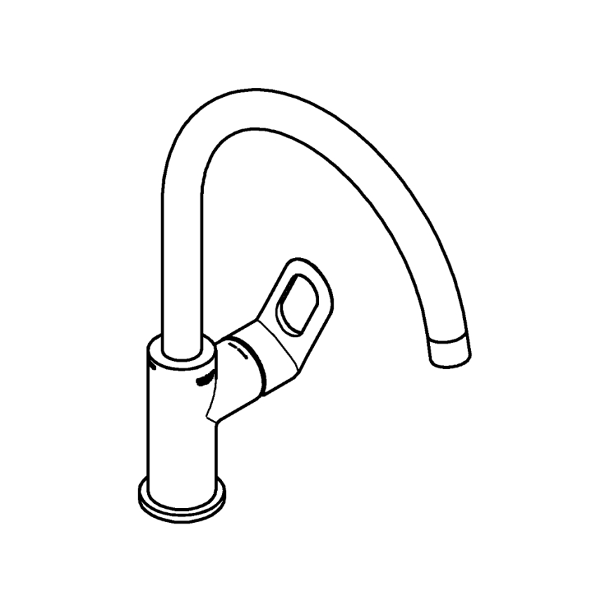 GROHE 31368000 - Misturadora para cozinha BAULOOP 332 mm cromado brilhante