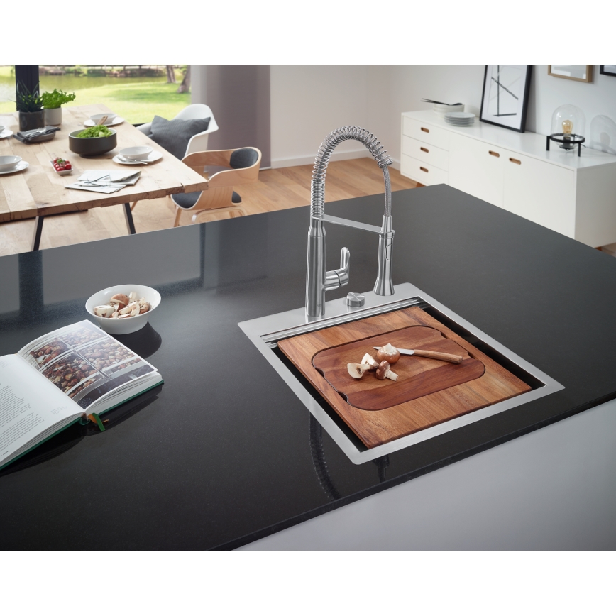 GROHE 31379DC0 - Torneira de cozinha K7 em aço inoxidável