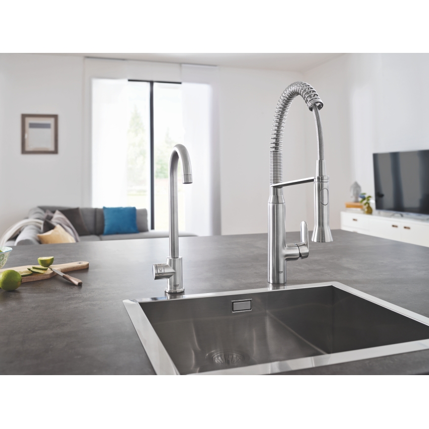 GROHE 31379DC0 - Torneira de cozinha K7 em aço inoxidável