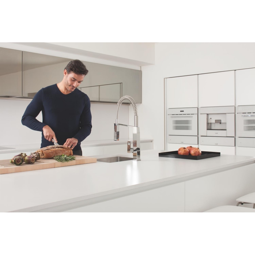 GROHE 31395000 - Misturador para cozinha EUROCUBE 547 mm, acabamento cromado brilhante