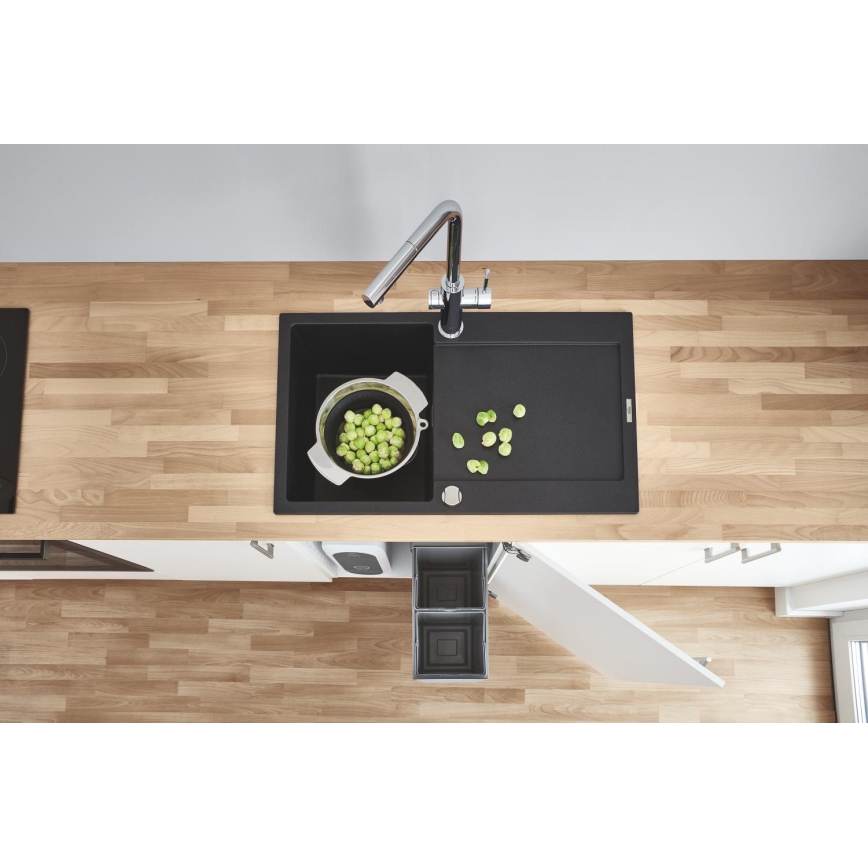 GROHE 31454001 - Misturadora de cozinha BLUE HOME com bica em L, acabamento cromado brilhante